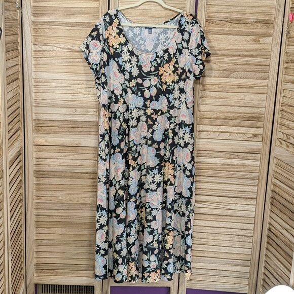 Chaps Floral Maxi Dress Size 2X - Picture 1 of 8